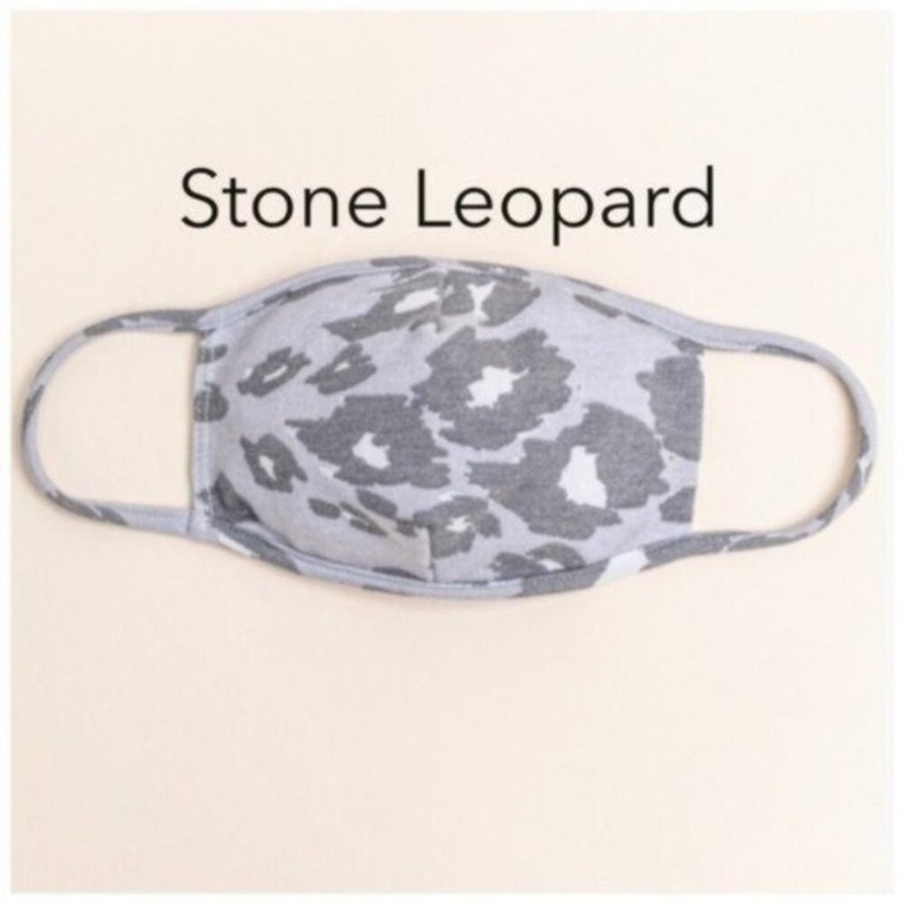 Washable Reusable Face Mask Protective Filter Pocket Fashion Color Stone Gray